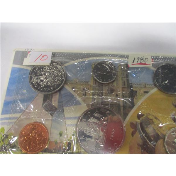 1980 PROOF CANADA MINT SEALED COIN SET