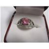 Image 2 : STERLING SILVER DINNER RING (SIZE 6.5)