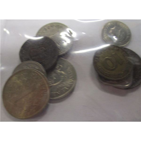 LOT OF 10 WORLD COLLECTABLE COINS