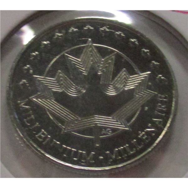1999 PROOF CANADA MILLENIUM QUARTER