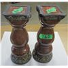 Image 1 : ESTATE:  2 CANDLE HOLDERS/PEDESTALS (APPROX. 14"H)