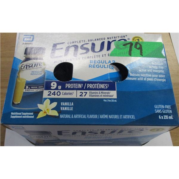 ENSURE REGULAR VANILLA DRINK (6 BOTTLES X 235 ML)