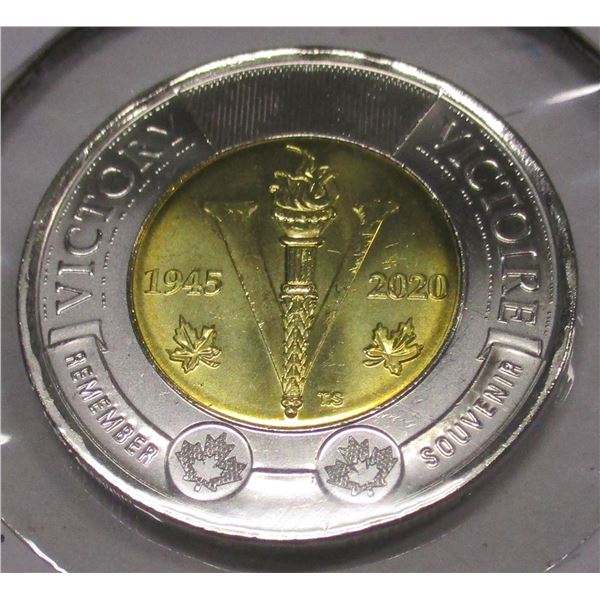 1945 - 2020 CH/BU WORLD WAR CANADA VICTORY TOONIE
