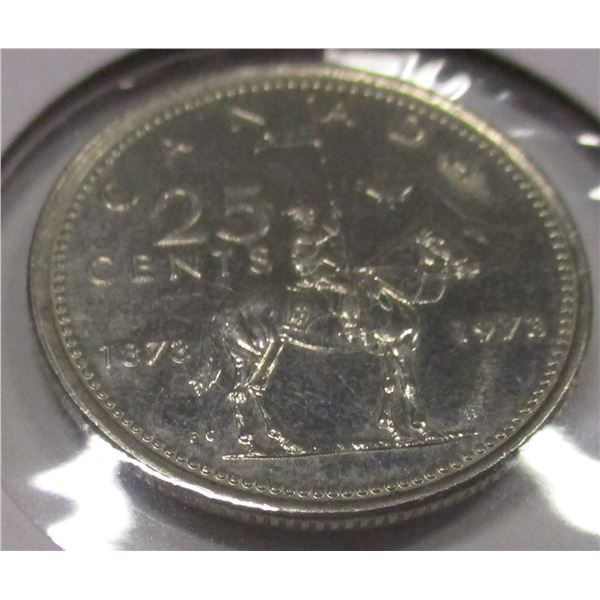 1973 UNCIRCULATED RCMP CANADA QUARTER