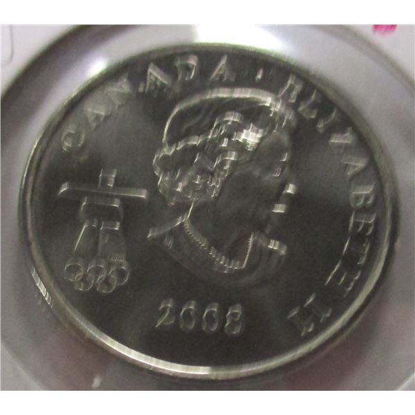 2008 PROOF CAMEO CANADA OLYMPIC QUARTER