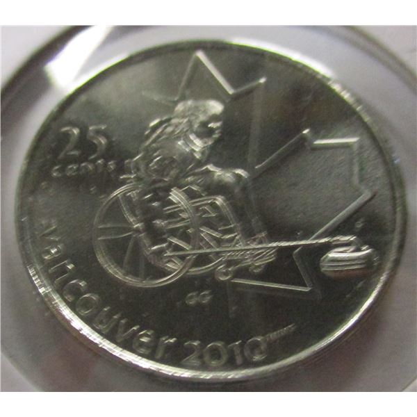 2007 PROOF CANADA WHEELCHAIR CURLING QUARTER
