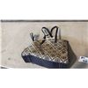 Image 2 : BROWN AND CREAM MONOGRAM TOTE