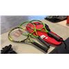 Image 1 : 3 TENNIS RACKETS INCL WILSON V-MATRIX SERIES