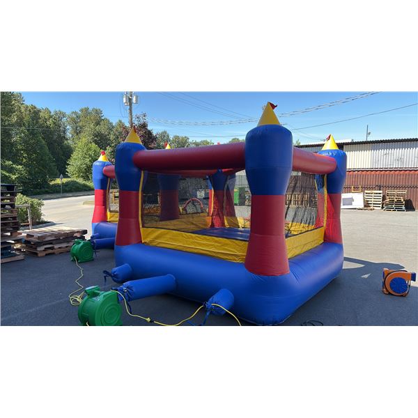 BLAST ZONE MAGIC CASTLE INFLATABLE BOUNCE HOUSE 8.5 X 11 FEET W/ EXTRA PUMP