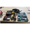Image 1 : MIXED ITEMS INCL 4 TYPE S JUMP STARTERS, MAKITA MULTI-TOOL PACK, MILWAUKEE GRINDER AND MORE