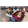 Image 1 : FIRMAN 1050 MODEL P01001 LIGHTWEIGHT GASOLINE-POWERED PORTABLE OPEN-FRAME GENERATOR, CIRCULAR SAW,