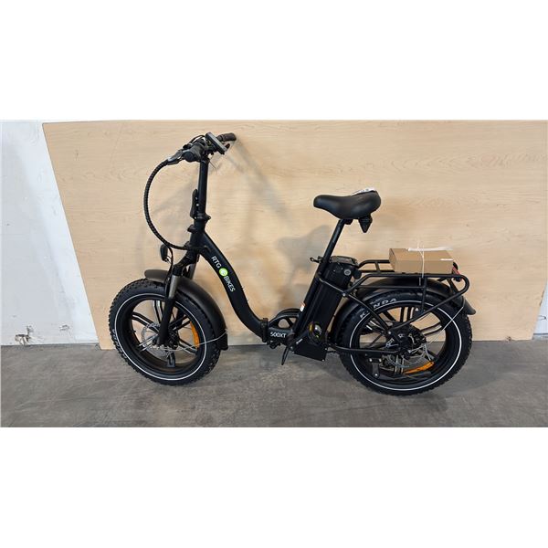 BLACK RTG 500XT ST FRONT SUSPENSION 7-SPEED FOLDING ELECTRIC FAT TIRE BIKE