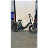 Image 1 : BLACK/GREEN HITWAY FRONT-SUSPENSION 7-SPEED 20-INCH WHEELS AND 750W FOLDING FAT TIRE E-BIKE