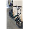 Image 3 : BLACK/GREEN HITWAY FRONT-SUSPENSION 7-SPEED 20-INCH WHEELS AND 750W FOLDING FAT TIRE E-BIKE