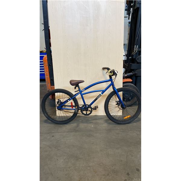 BLUE COLUMBIA RAMBLER "MOTO GEOMETRY" VINTAGE MOTORCYCLE STYLE SINGLE-SPEED BIKE