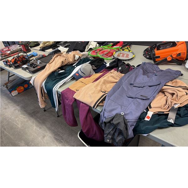 ASSORTED APPAREL INCL ADIDAS, WEST 49, NORTHFACE AND MORE