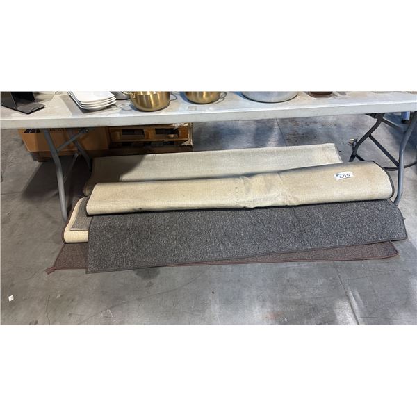 3 AREA RUGS IN DIFFERENT COLORS BROWN/GREY/LIGHT BROWN