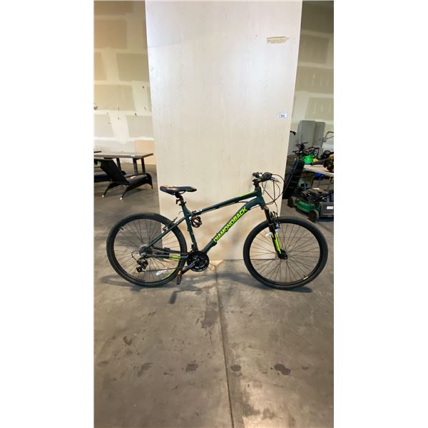 GREEN DIAMONDBACK MOONRAKER 18-SPEED FRONT-SUSPENSION ENTRY-LEVEL RECREATIONAL CROSS-COUNTRY BIKE