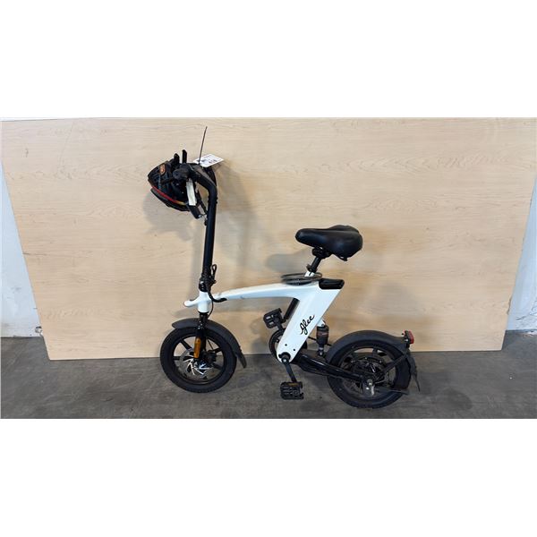 WHITE GLEE E-BIKE - NO CHARGER NO KEY