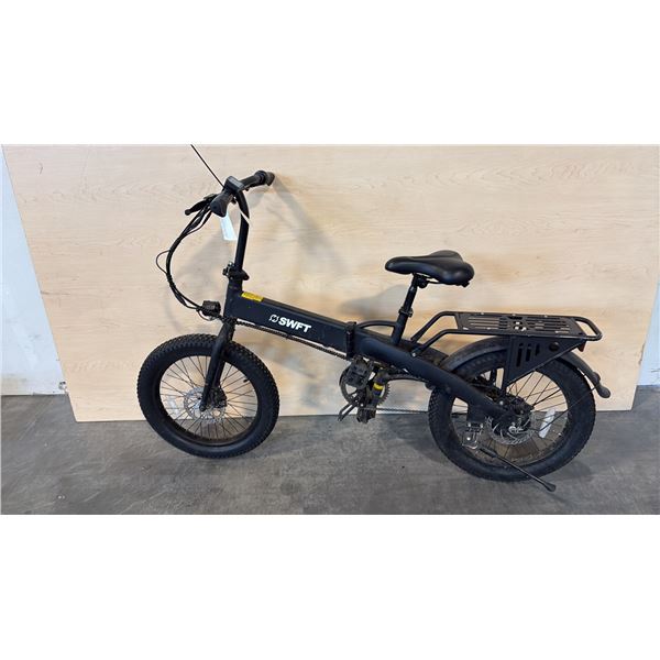 BLACK SWFT FX FOLDING ELECTRIC SCOOTER - NO KEY, NO CHARGER