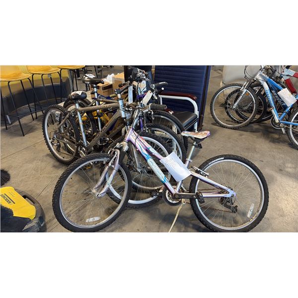 ASSORTED BIKES INCL SUPERCYCLE HOOLIGAN, MARIN PALISADES TRAIL, NORCO MOUNTAINEER AND GARY FISHER