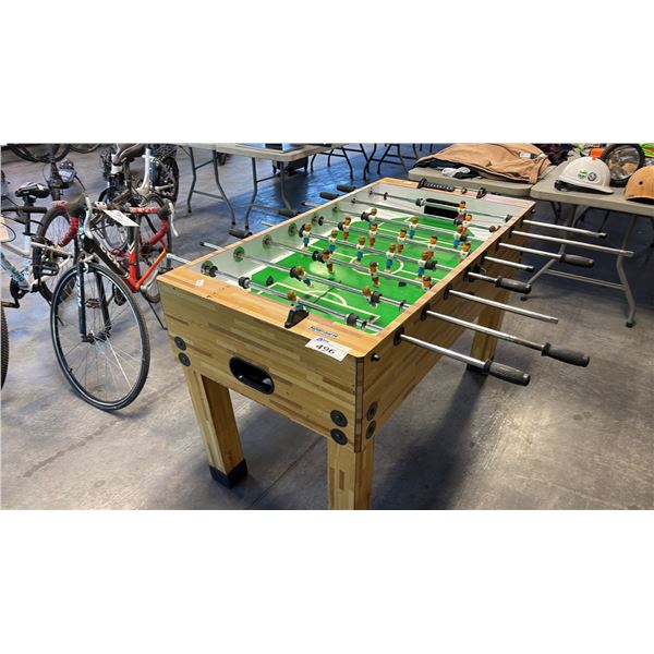 LEGACY BILLIARDS HERITAGE FOOSBALL TABLE - MISSING COUNTER AND MINOR COSMETIC ISSUES