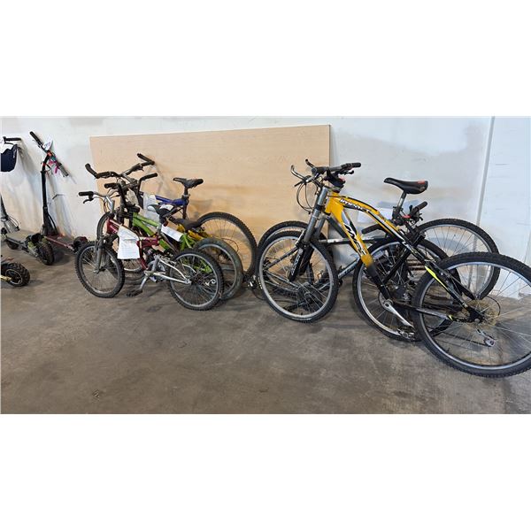 5 MISC BIKES AND 1 FOR PARTS INCL NORTH ROCK CTM