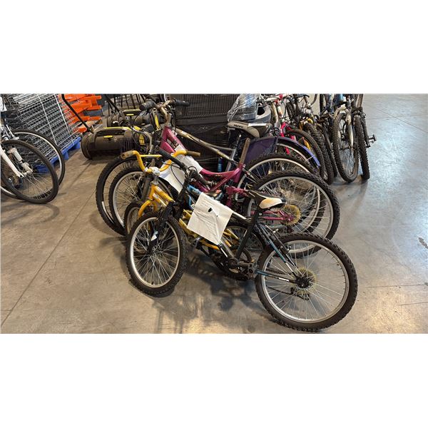 4 MISC BIKES AND 1 FOR PARTS INCL JAMIS MTB BIKE