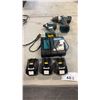 Image 1 : MAKITA DRIVERS W/ CHARGER AND 3 BATTERIES