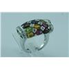 Image 1 : Genuine Diamond & Multi-color Ring 18K Gold