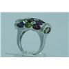 Image 2 : Genuine Diamond & Multi-color Ring 18K Gold