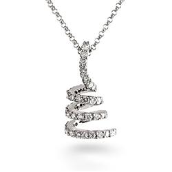 Genuine 0.69 ctw Diamond Pendant w/ Chain  