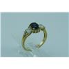 Image 1 : Genuine Diamond & Blue Sapphire Ring 18K Gold
