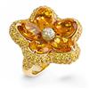 Image 1 : Genuine 18.18 ctw Diamond & Citrine, Ladies Ring  