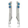 Image 1 : Genuine 2.50 ctw Diamond & Topaz Earrings  