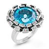 Image 1 : Genuine 21.41 ctw Diamond & Topaz Ladies Ring  