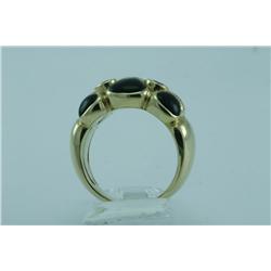 Genuine Diamond & Onyx Ring 14K Gold - SRP $4753