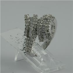 Ring 1.15 ctw Diamond  18K  White Gold- SRP$ 7254