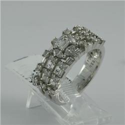 Ring 1.43 ctw Diamond  14K  White Gold- SRP$ 10252