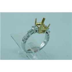 Genuine Diamond Ring 18K Gold 