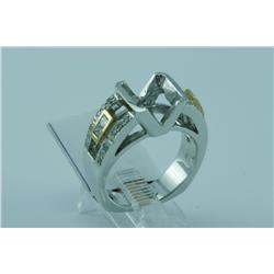 Genuine Diamond Ring 18K 2Tone Gold - SRP $6841 