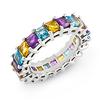 Image 1 : Genuine 4.43 ctw Amethyst, Citrine, Topaz Ladies Ring  