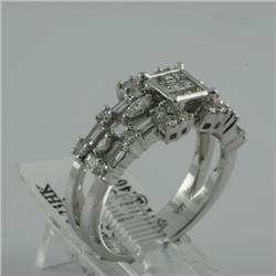 Ring 1.14 ctw Diamond  14K White Gold- SRP$ 7322