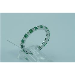 Genuine Diamond & Emerald Ring 14K Gold- SRP$ 1928