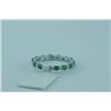 Image 2 : Genuine Diamond & Emerald Ring 14K Gold- SRP$ 1928