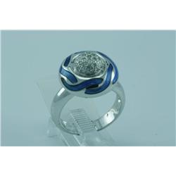 Genuine Diamond Ring 14K White Gold- SRP$ 1867 
