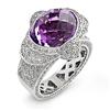 Image 1 : Genuine 9.83 ctw Diamond & Amethyst Ladies Ring  