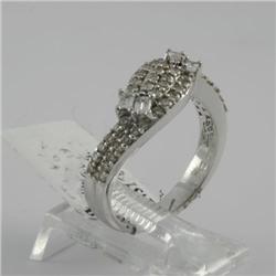 Ring 0.73 ctw Diamond  14K  White Gold- SRP$ 3922