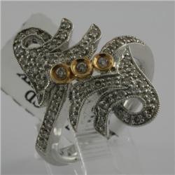 Ring 0.50 ctw Diamond  14K  2Tone Gold- SRP$ 3584