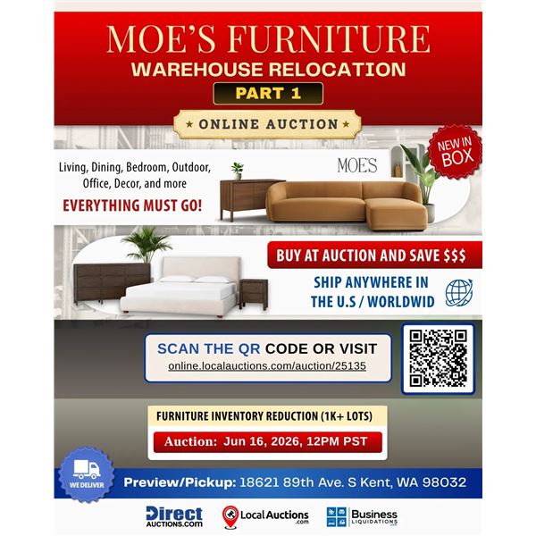 NOTICE, INFO, LINK TO AUCTION!